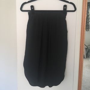 Madewell Women's Silk Tulip Skirt in Black